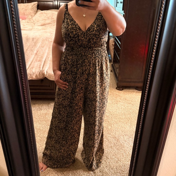 Khush black and tan jumpsuit size L - Picture 2 of 8